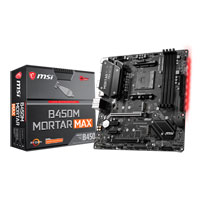 MSI B450M MORTAR MAX, AMD B450, S AM4, DDR4, SATA3, 2x M.2, 2-Way CrossFire, Realtek GbE, USB 3.2 Gen2 A+C, MicroATX