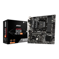 MSI B450M PRO-VDH MAX, AMD B450, S AM4, DDR4, SATA3, M.2, Realtek GbE, USB 3.2 Gen1 A, MicroATX