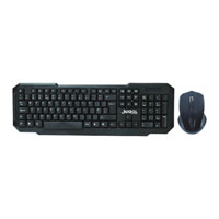 Xclio WS-880B Wireless Gaming Keyboard and 3 Button Mouse 2.4GHz with Nano USB Black