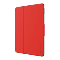 Incipio Clarion Clear Black Protective Folio Case for iPad Air 2 Red