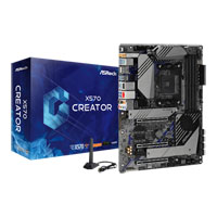 ASRock X570 Creator, AMD X570, AM4, DDR4 4666+, PCIe 4.0, M.2 SSD, GbE, ax WiFi, Thunderbolt 3â¢, ATX