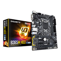 Gigabyte B365M HD3 (rev 1.0), Intel B365, DDR4, Realtek GbE, USB 3.1 Gen1 A, M.2, SATA3, MicroATX