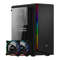 Aerocool Rift RGB Tempered Glass Mid Tower Chassis & 2 x 120mm RGB Aerocool Eclipse 12 Fans Bundle