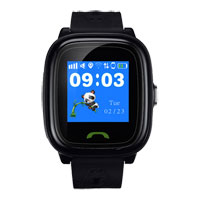 Canyon Kids Black Smartwatch Polly with Phone Calling Waterproof & Remote Tracking