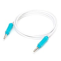 Griffin Premium 3.5mm TRS Aux Flat Tangle Free Audio/Headphone Cable 3ft/0.9M Fluoro Blue