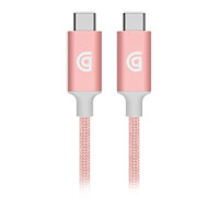 Griffin USB C to USB C Premium Braided Durable Charge/Sync Cable 1.8M / 6ft Rose Gold upto 100W
