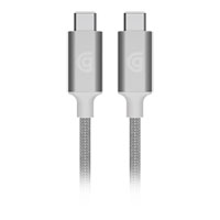 Griffin USB C to USB C Premium Braided Durable Charge/Sync Cable 2M Silver 65W