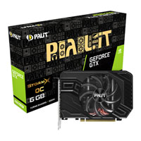 Palit GeForce GTX 1660 SUPER StormX OC 6GB GDDR6 VR Ready Graphics Card, 1408 Core, 1530MHz GPU, 1830MHz Boost