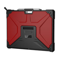 UAG Metropolis Case, Microsoft Surface Pro X, Red, Pencil Holder, Impact Resistant Soft Core, Tactile Grip