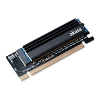 Akasa M.2 SSD to PCIe Adapter Card +  Heatsink Cooler