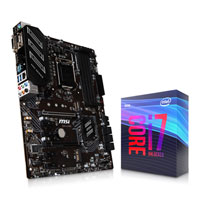 MSI Z390-A PRO ATX Motherboard + Intel Core i7 9700K 8-Core/8-Thread Processor Bundle