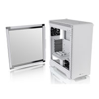 Thermaltake S500 Snow, Tempered Glass Window, 140mm Fan (front), 120mm Fan (Rear), USB 3.0, ATX/MicroATX/Mini-ITX