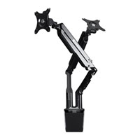 Silverstone ARM21B Gas Spring Full Range Dual Monitor Arm Height/Tilt/Swivel/Pivot