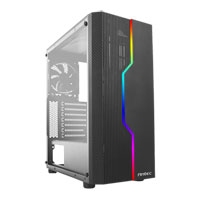 Antec NX230 ARGB, Black, Mid Tower Chassis w/ Window, 120mm Fan, USB 3.0, ATX/MicroATX/Mini-ITX
