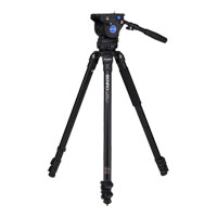 Benro BV Series Single Tube Aluminium Video Tripod w/ BV4H Head