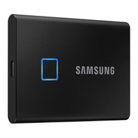 SAMSUNG T7 Touch Black 500GB Portable SSD with Fingerprint ID