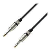 3m Adam Hall Audio Cable 6.3mm Male Stereo Jack to 6.3mm Male Stereo Jack