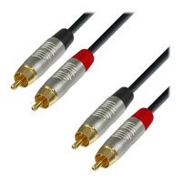 6m Adam Hall REAN Audio Cable 2x Male RCA Phono to 2x Male RCA Phono