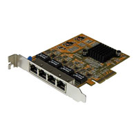 StarTech.com 4 Port PCIe Gigabit Network Adapter Card