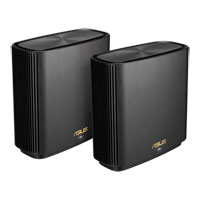 ASUS ZenWiFi 11AX Version 2 (XT8) AiMesh AX6600 WiFi 6 Double Pack Black