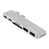 eSTUFF Allure Thunderbolt3 USB-C 5K Video Slot-in All in One Hub Pro for MacBook (Dual USB-C Slot)