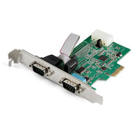 StarTech.com 2-Port RS232 Serial PCIe x1 Adapter