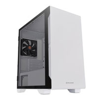Thermaltake S100 TG Snow Tempered Glass Micro-ATX Case - White