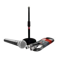 Shure SM58 Dynamic Vocal Microphone, Stagg Stand & Lead