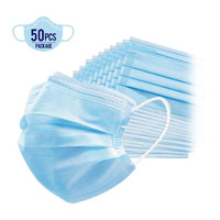 Scanitiser 3 Ply Disposable Masks Pack of 50 CE Certified (29p Each)
