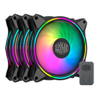 CoolerMaster MF120 Halo 120mm Black ARGB Fan 3-Pack