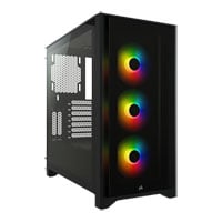 Corsair Black iCue 4000X RGB Mid Tower Windowed PC Case