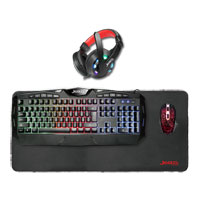 Xclio Knights Templar Elite 4 in 1 RGB Gaming Kit Keyboard, Mouse, Pad & Headset