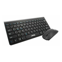 Xclio Wireless Slimline Mini Bluetooth Keyboard and Mouse Set Black