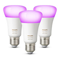 Philips Hue White and Colour Ambience E27 3X Single Bulb