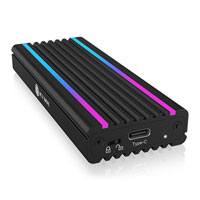 ICY BOX RGB M.2 NVMe SSD USB-C External Enclosure Gen 2  PC/MAC
