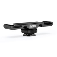 Rode DCS-1 Dual Cold Shoe Mount with sturdy base with ¼” thread