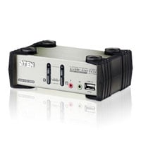 ATEN 2-Port PS2/USB2.0 VGA/Audio KVMP Switch with OSD