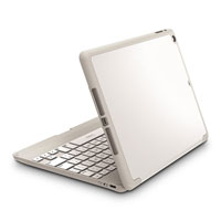 ZAGG Durable Folio Case with Hinged Bluetooth Keyboard for iPad Air 2 - White