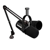Shure MV7 Black Mic + Rode PSA & RK345 Windshield