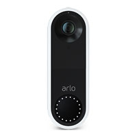 Arlo Wired Video Doorbell 2K HDR Black
