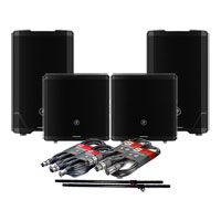Mackie SRT212 - 12" (Pair),SR18S 18" Subs (Pair) with Spacers and XLR Leads