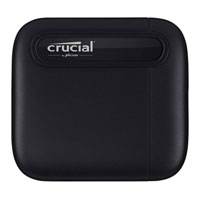 Crucial X6 1TB External Portable SSD Rugged USB-C/A - Black