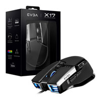 EVGA X17 RGB Optical Gaming Mouse 1600dpi Black