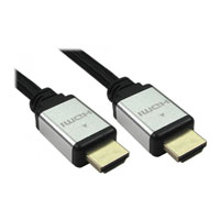 Scan 1 Metre Silver/Black HDMI 2.1 Braided Cable - M/M