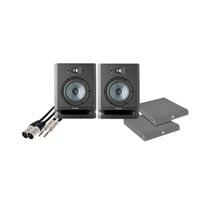 Focal - Alpha 65 Evo 6.5" Studio Monitors, Adam Hall Isolation Pads & Leads