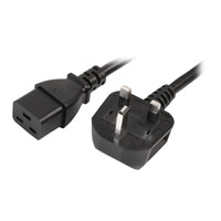 XClio 3m UK Mains Plug to IEC C19 Power Lead