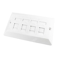 SCAN Cat 5e Quad Port Faceplate