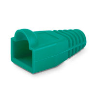 Xclio Green Snag-free RJ45 Network Cable Connector Boots, Pack of 100