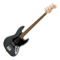 Squier - Affinity Series Jazz Bass Charcoal Frost Metallic with Laurel Fingerboard