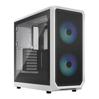 Fractal Design Focus 2 RGB White Mid Tower Tempered Glass PC Case